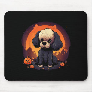 Tapis De Souris Chien Caniche Halloween Hommes Femmes Enfants