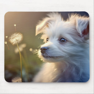 Tapis De Souris Chien Chien Chien Chien Animal Tranquille Pacifiqu
