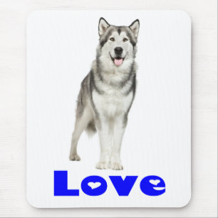 Tapis de souris Chien chiot Malamute d'Alaska