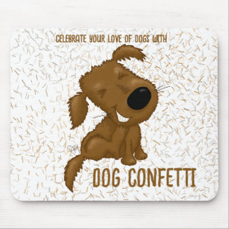 Tapis De Souris Chien Confetti Chedding Chien