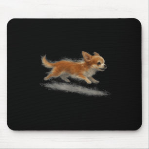 Tapis De Souris Chien courant mignon drôle de chihuahua courant ar