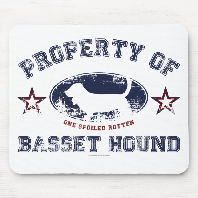 Tapis De Souris Chien de basset-hound (Devant)