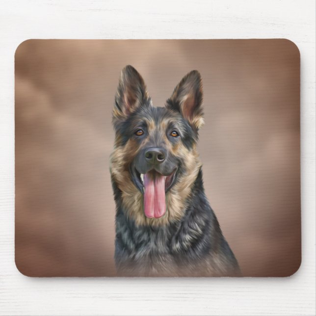 Tapis De Souris Chien de berger allemand (Devant)
