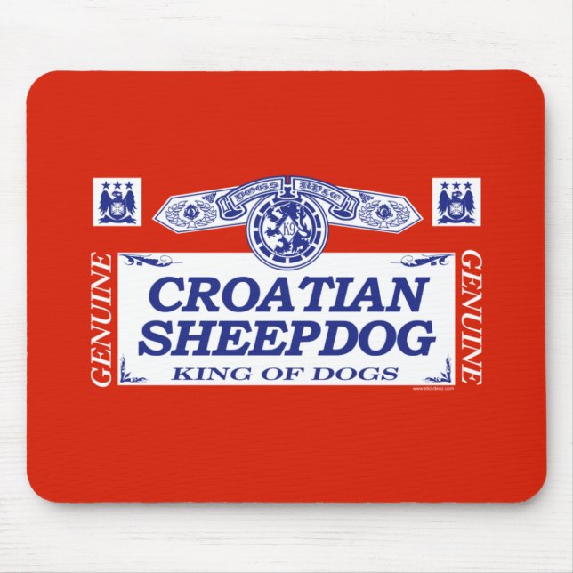 Tapis De Souris Chien de berger croate (Devant)