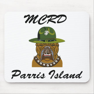Tapis De Souris Chien de diable d'île de MCRD Parris