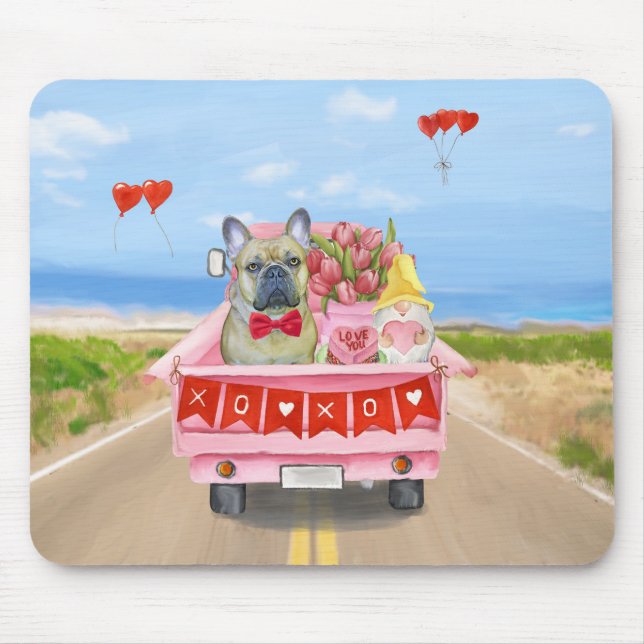 Tapis De Souris Chien de la Saint-Valentin (Devant)