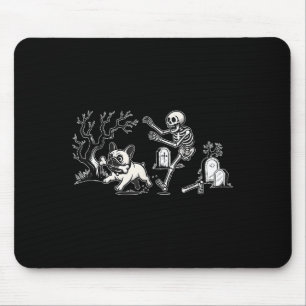 Tapis De Souris Chien de mère de bouledogue français poursuivant u