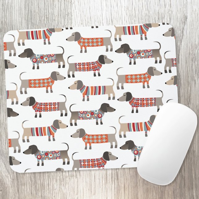Tapis De Souris Chien de saucisse Dachshund (Dachshund Wiener Sausage Dog fun  art mousemat)