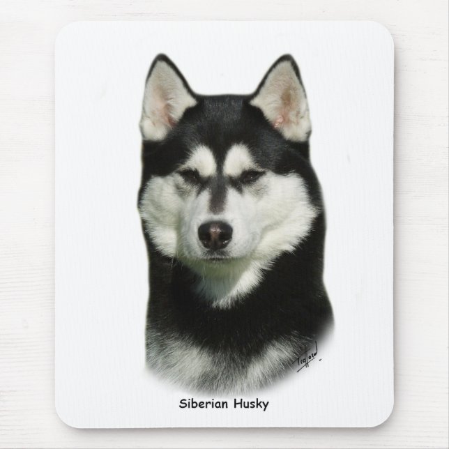 Tapis De Souris Chien de traîneau sibérien (Devant)