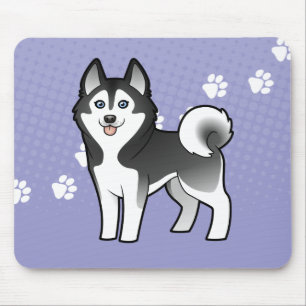 Tapis De Souris Chien de traîneau sibérien de bande