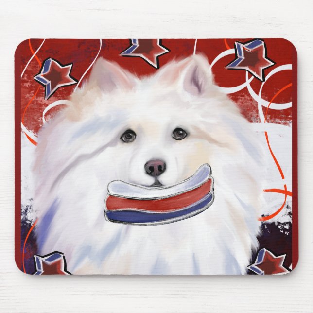 Tapis De Souris Chien Esquimau Américain (Devant)
