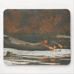 Tapis De Souris Chien et chasseur, 1892 (huile sur la toile)