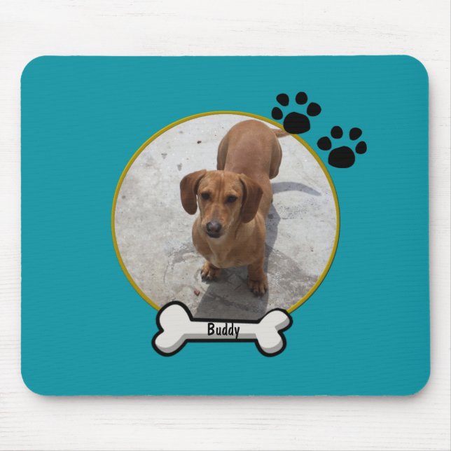 Tapis De Souris Chien fait sur commande Mousepad (Devant)
