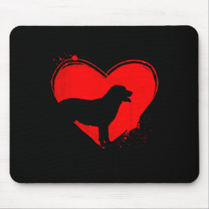Tapis De Souris Chien Labrador Retriever Forme de coeur Saint-Vale