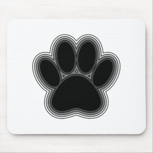 Tapis De Souris Chien Paw Avec Plan