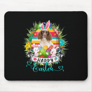 Tapis De Souris Chien Springer Spaniel Anglais Dans Oeufs De Pâque