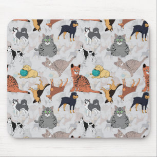 Tapis De Souris Chiens Et Chats Cutes Design Motif