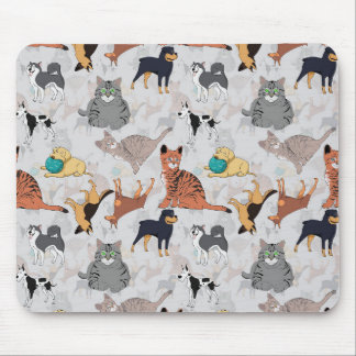 Tapis De Souris Chiens Et Chats Cutes Design Motif