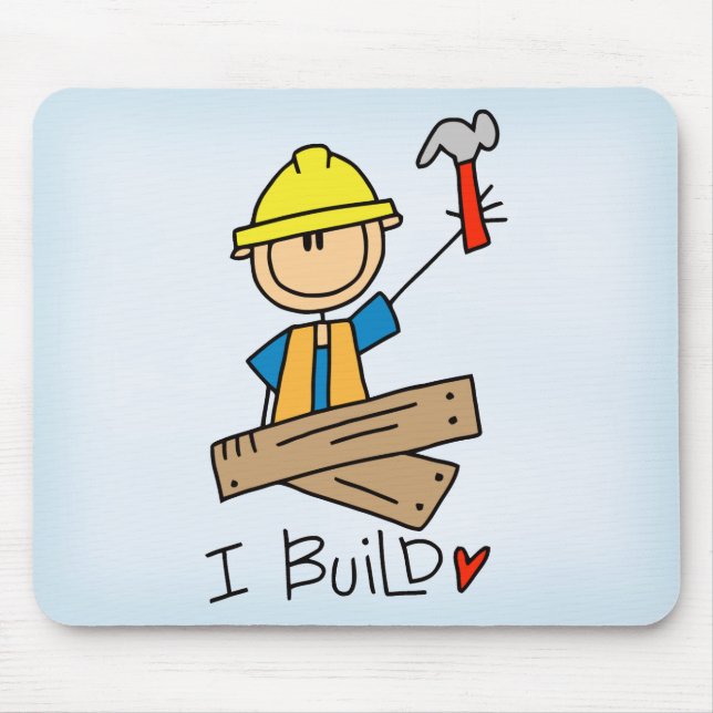 Tapis De Souris Chiffre charpentier de bâton (Devant)