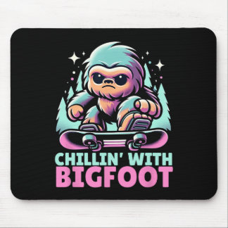 Tapis De Souris Chillin' Avec Bigfoot Alpine Sports D'Hiver Snowbo