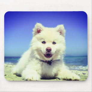 Tapis De Souris Chiot blanc
