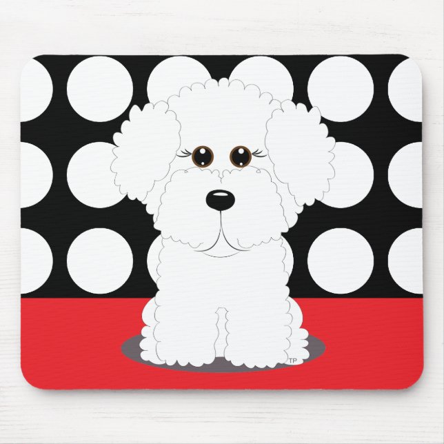 Tapis De Souris Chiot de Bichon (Devant)