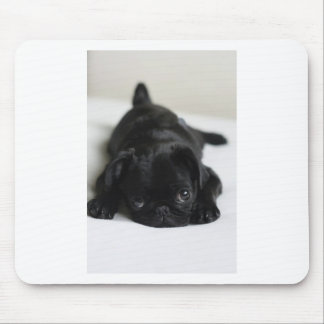 Tapis De Souris Chiot de Carlin noir