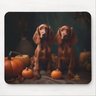 Tapis De Souris Chiote Setter Rouge Irlandais Délice d'Automne Cit