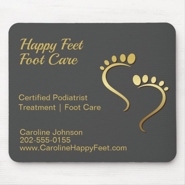 Tapis De Souris Chiropodiste Podiatriste Pedicure soins de pieds (Devant)