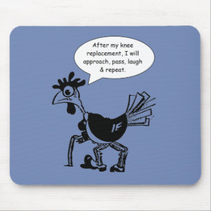 Tapis De Souris Chirurgie de genou de courrier - ainsi amusement