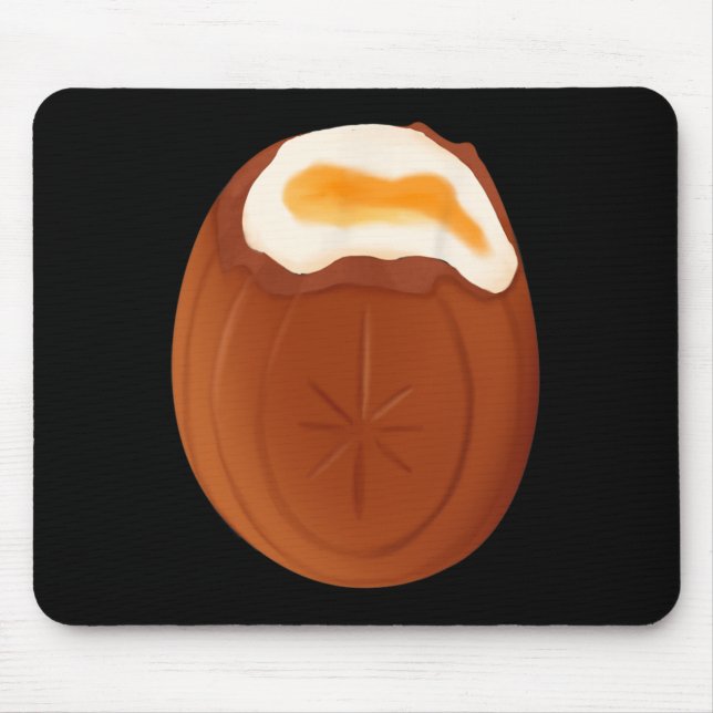 Tapis De Souris Chocolat aux oeufs de crème Pâques Quirky bizarre  (Devant)