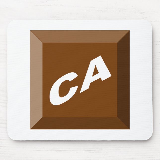 Tapis de souris  CHOCOLAT  CALIFORNIA (Devant)