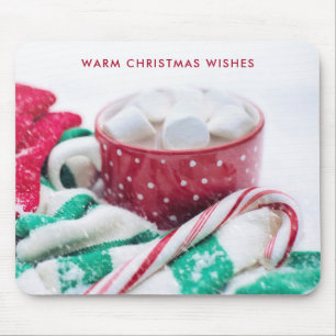 Tapis De Souris Chocolat Chaud & Bonbon de Noël Christmas