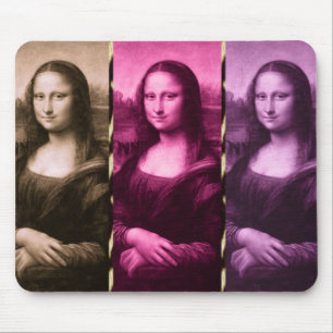 Tapis De Souris Chocolat rose violet Poster de animal Mona Lisa