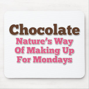 Tapis De Souris Chocolate Humor Saying