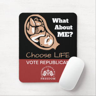 Tapis De Souris Choisissez Life Vote Républicain