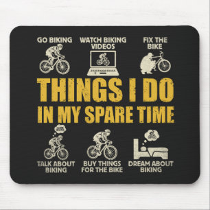 Tapis De Souris Choses drôles de cyclisme que je fais à vélo penda