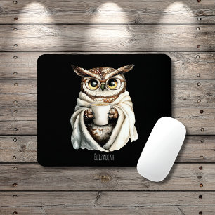 Tapis De Souris Chouette Cozy avec Tasse à Café Sous-main Souris