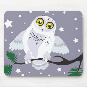 Tapis De Souris Chouette des neiges Mousepad