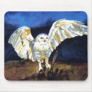 Tapis De Souris Chouette des neiges par Paula Atwell