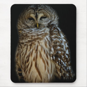 Tapis De Souris Chouette endormie Mousepad