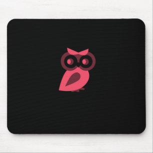 Tapis De Souris Chouette rose Mousepad