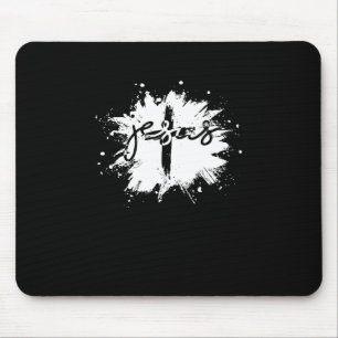 Tapis De Souris Christ Cross Crucifix Religion Christianity