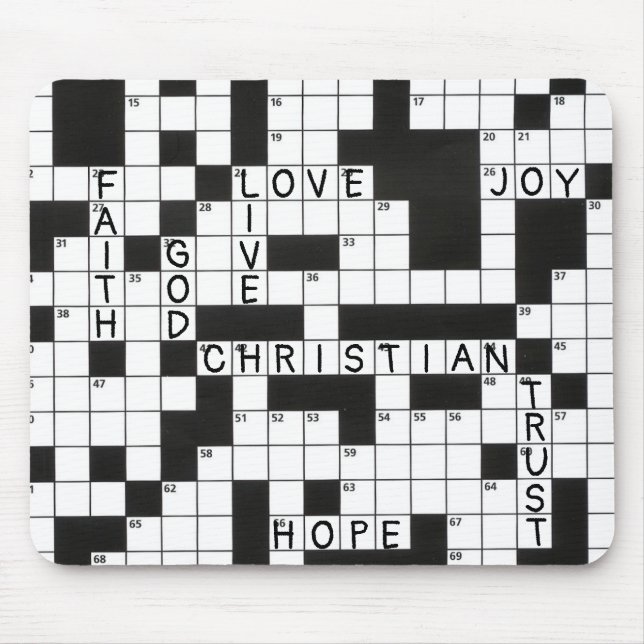 Tapis De Souris Christian Crossword Motif (Devant)