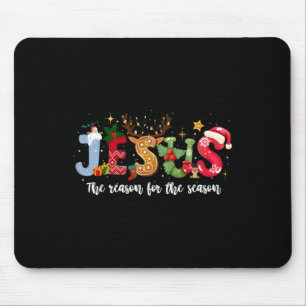 Tapis De Souris Christian Jesus La Raison Noël Fête Saison Chr