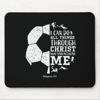 Tapis De Souris Christian Soccer Faith Graphic Bible Verse Philipp