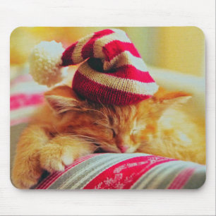 Tapis De Souris Christmas Kitten