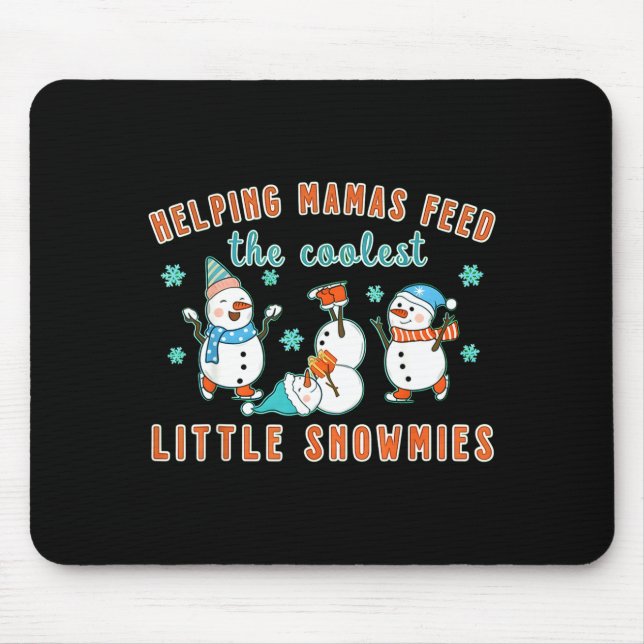 Tapis De Souris Christmas Lactation Consultant Lactation Nurse Lac (Devant)