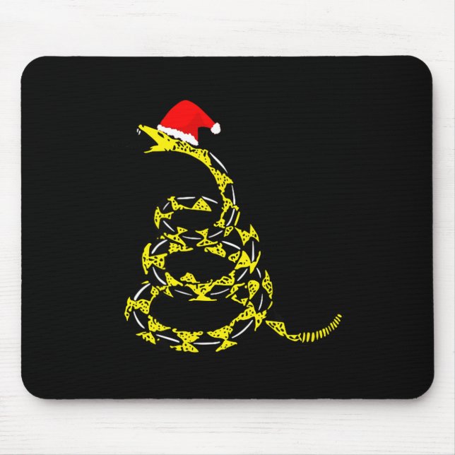 Tapis De Souris Christmas Libertarian Gadsden Don't Tread Snake  (Devant)