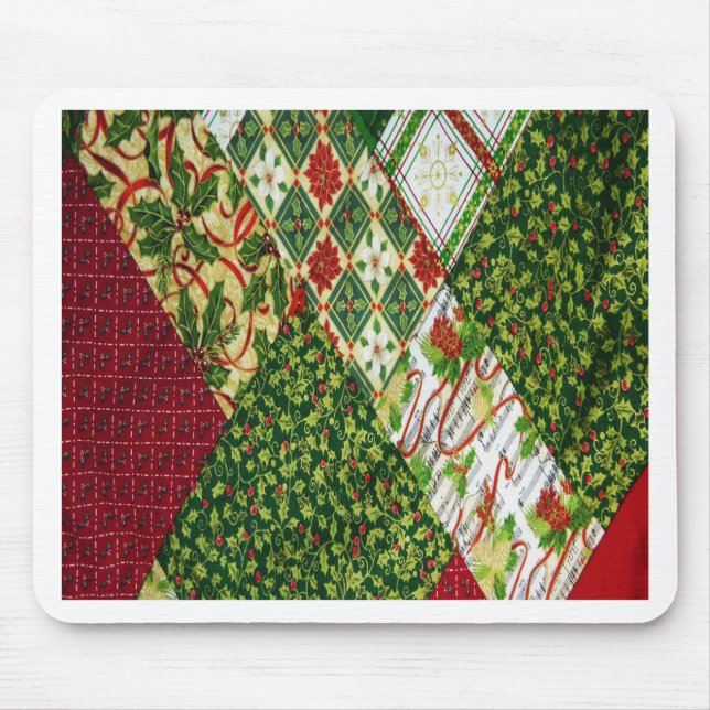 Tapis De Souris Christmas Quilt Background (Devant)